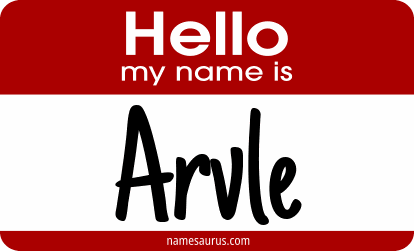 Hello my name is Arvle png download