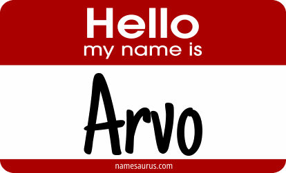 Hello my name is Arvo png download