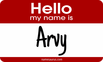 Hello my name is Arvy png download