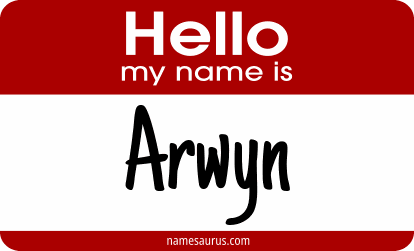 Hello my name is Arwyn png download
