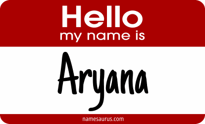 Hello my name is Aryana png download
