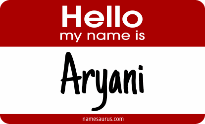 Hello my name is Aryani png download