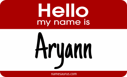 Hello my name is Aryann png download