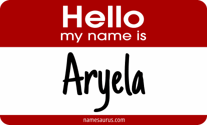 Hello my name is Aryela png download