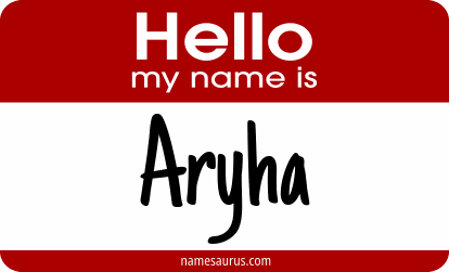 Hello my name is Aryha png download