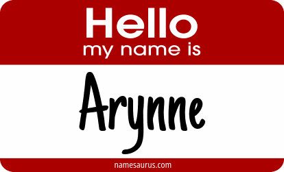 Hello my name is Arynne png download