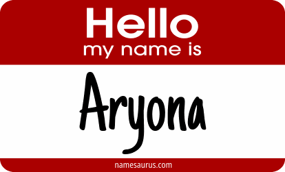 Hello my name is Aryona png download