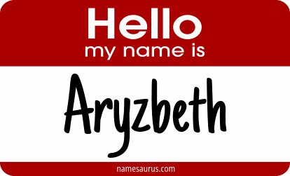 Hello my name is Aryzbeth png download