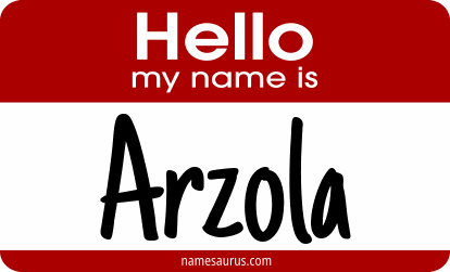 Hello my name is Arzola png download