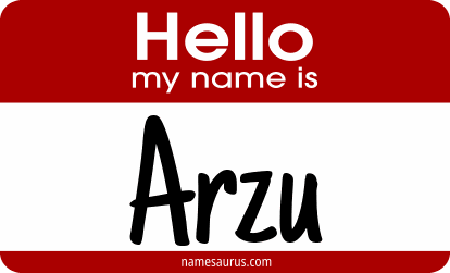 Hello my name is Arzu png download