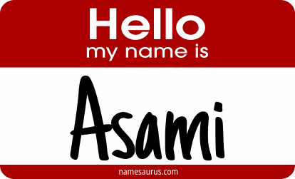 Hello my name is Asami png download