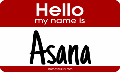 Hello my name is Asana png download
