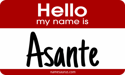 Hello my name is Asante png download