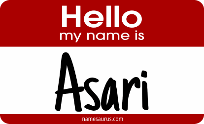 Hello my name is Asari png download