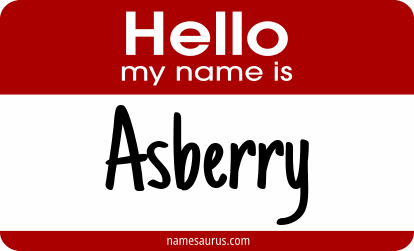 Hello my name is Asberry png download