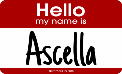 Hello my name is Ascella png download