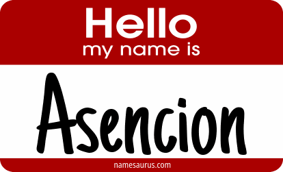 Hello my name is Asencion png download