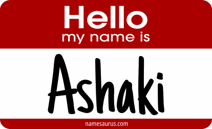 Hello my name is Ashaki png download