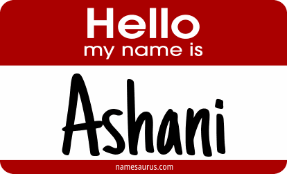 Hello my name is Ashani png download