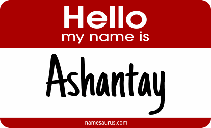 Hello my name is Ashantay png download