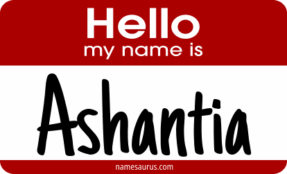 Hello my name is Ashantia png download