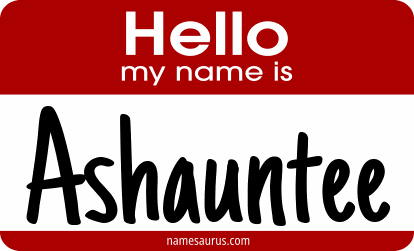Hello my name is Ashauntee png download