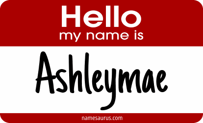 Hello my name is Ashleymae png download