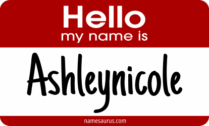 Hello my name is Ashleynicole png download