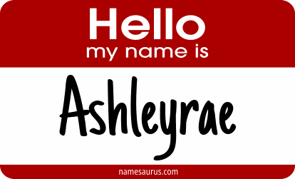 Hello my name is Ashleyrae png download
