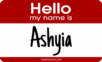 Hello my name is Ashyia png download