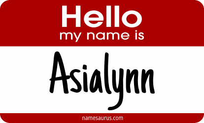 Hello my name is Asialynn png download
