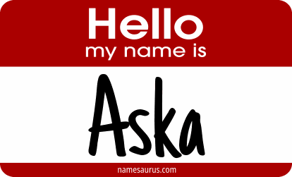 Hello my name is Aska png download