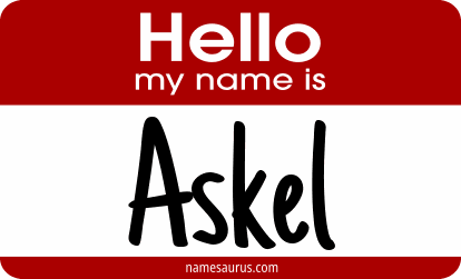 Hello my name is Askel png download