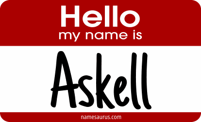 Hello my name is Askell png download