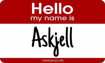 Hello my name is Askjell png download