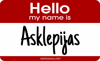 Hello my name is Asklepijas png download