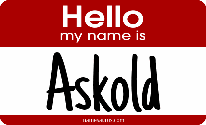 Hello my name is Askold png download