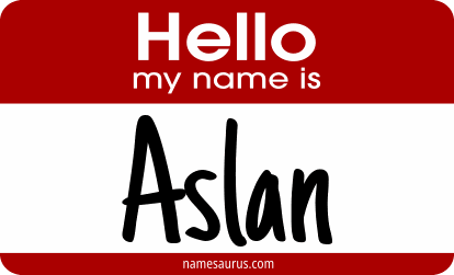 Hello my name is Aslan png download