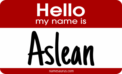 Hello my name is Aslean png download
