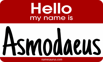 Hello my name is Asmodaeus png download