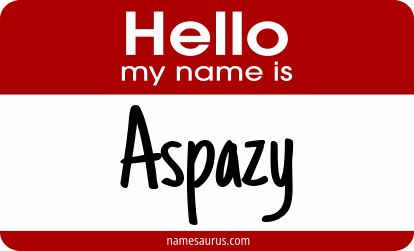 Hello my name is Aspazy png download