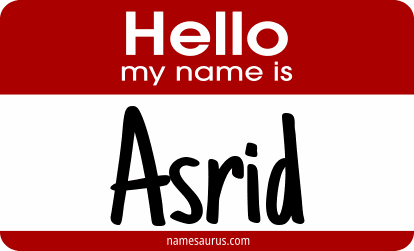 Hello my name is Asrid png download