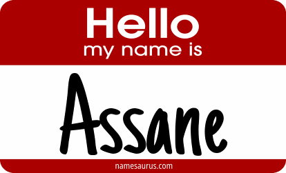 Hello my name is Assane png download