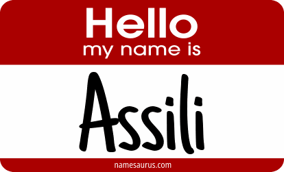 Hello my name is Assili png download