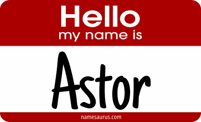 Hello my name is Astor png download