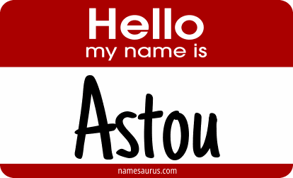 Hello my name is Astou png download