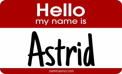 Hello my name is Astrid png download
