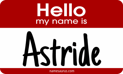 Hello my name is Astride png download
