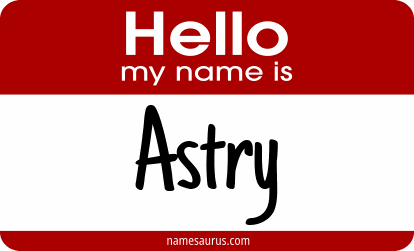 Hello my name is Astry png download
