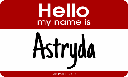 Hello my name is Astryda png download
